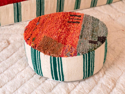 Handcrafted Moroccan Floor Sofa Green Set