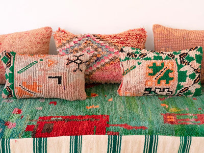 Handcrafted Moroccan Floor Sofa Green Set